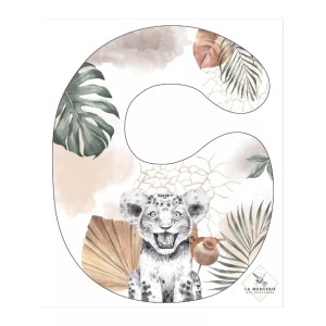 Coupon Bavoir Savane Africaine – Bébé 0-3 mois – Coton Oeko-Tex® à coudre soi-même