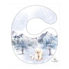 Coupon Bavoir Ours Polaire – Bébé 0-3 mois – Coton Oeko-Tex® à coudre soi-même