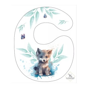 Coupon Bavoir Louveteau – Bébé 0-3 mois – Coton Oeko-Tex® à coudre soi-même