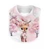 Coupon Bavoir Biche Enchantée Rose – Bébé 0-3 mois – Coton Oeko-Tex® à coudre soi-même