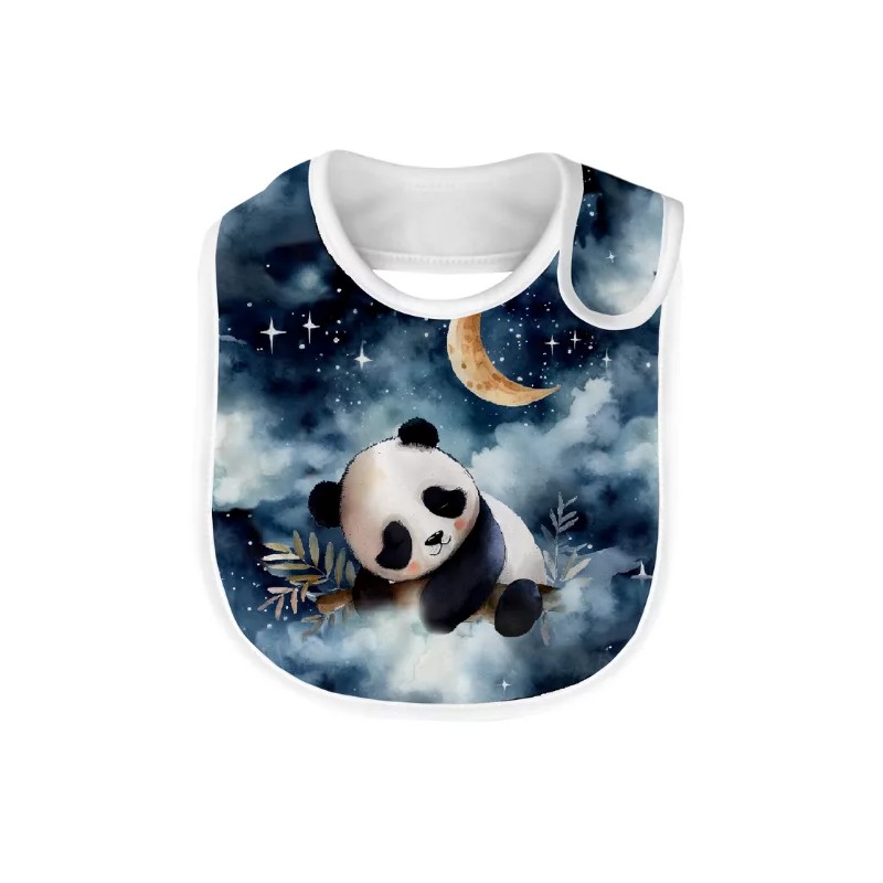 Coupon Bavoir Panda Endormi – Bébé 0-3 mois – Coton Oeko-Tex® à coudre soi-même