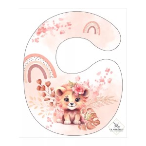 Coupon Bavoir Rainbow Lion – Bébé 0-3 mois – Coton Oeko-Tex® à coudre soi-même