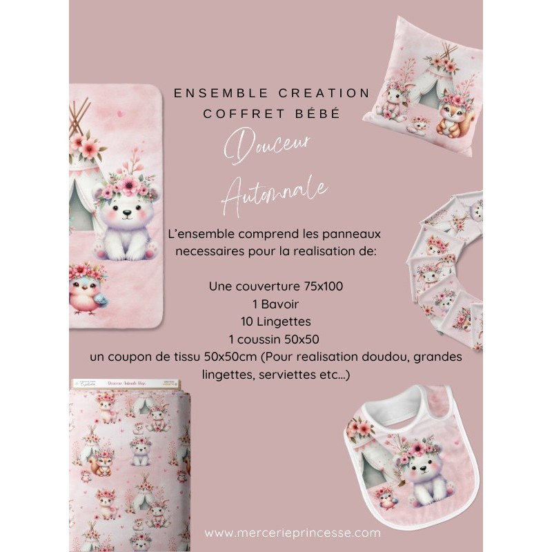 Ensemble Douceur Automnale pour création Bébé