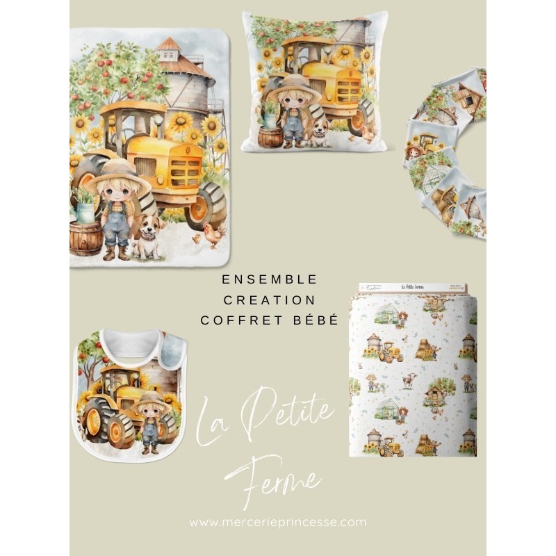 Ensemble La Petite Ferme pour création Bébé