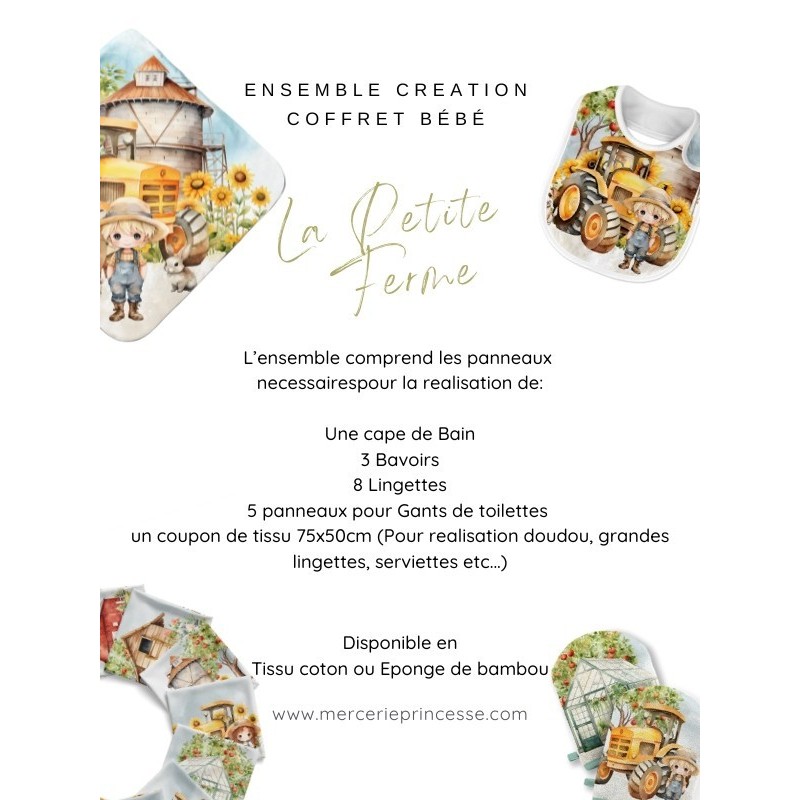 Ensemble La petite ferme 2 pour création Bébé