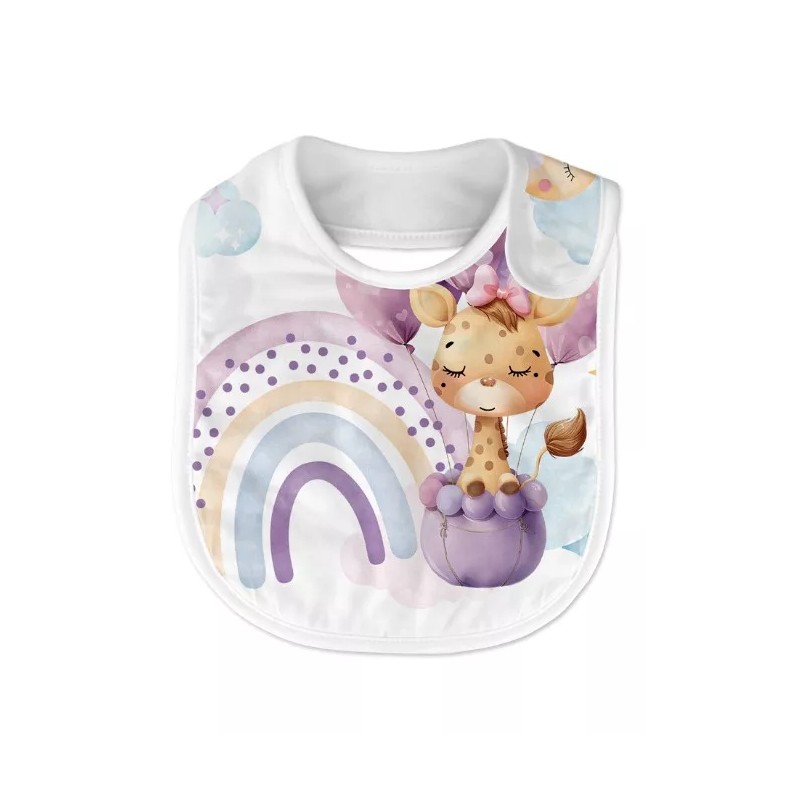 Coupon Bavoir Jolie Girafe – Bébé 0-3 mois – Coton Oeko-Tex® à coudre soi-même