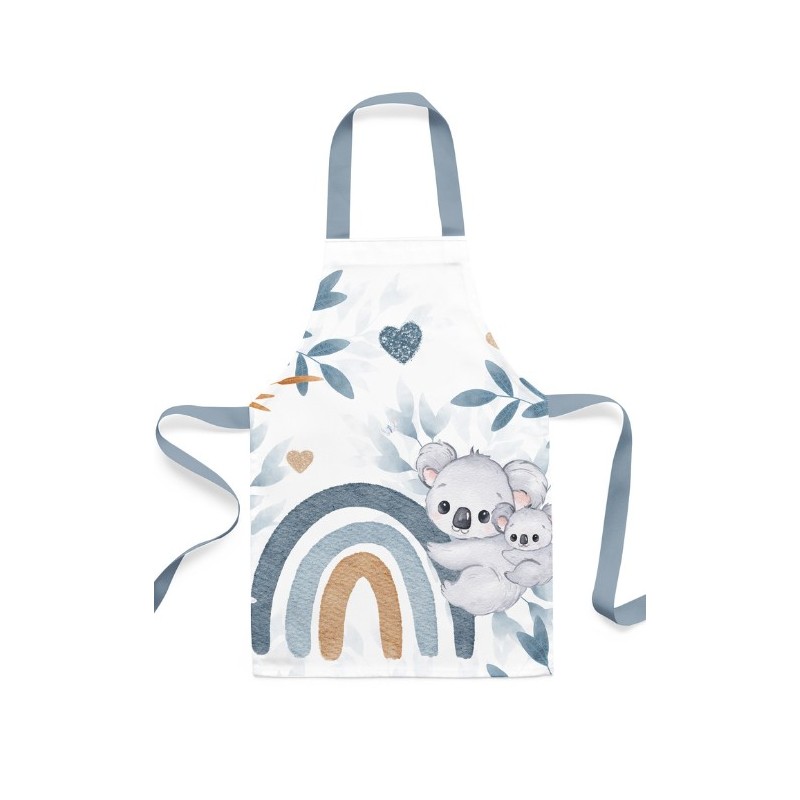 Panneau Tablier Enfant Koala Bleu - tablier enfant