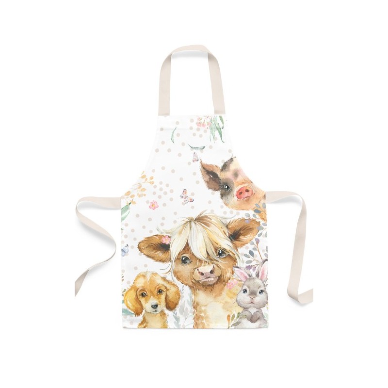 Panneau Tablier Enfant Les Animaux De La Ferme - tablier enfant