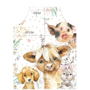 Panneau Tablier Enfant Les Animaux De La Ferme - tablier enfant