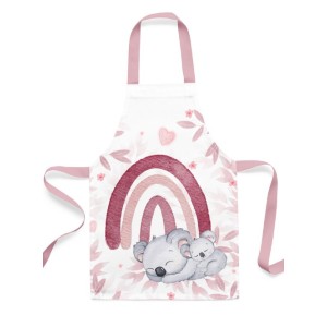 Panneau Tablier Enfant Koala Rose - tablier enfant