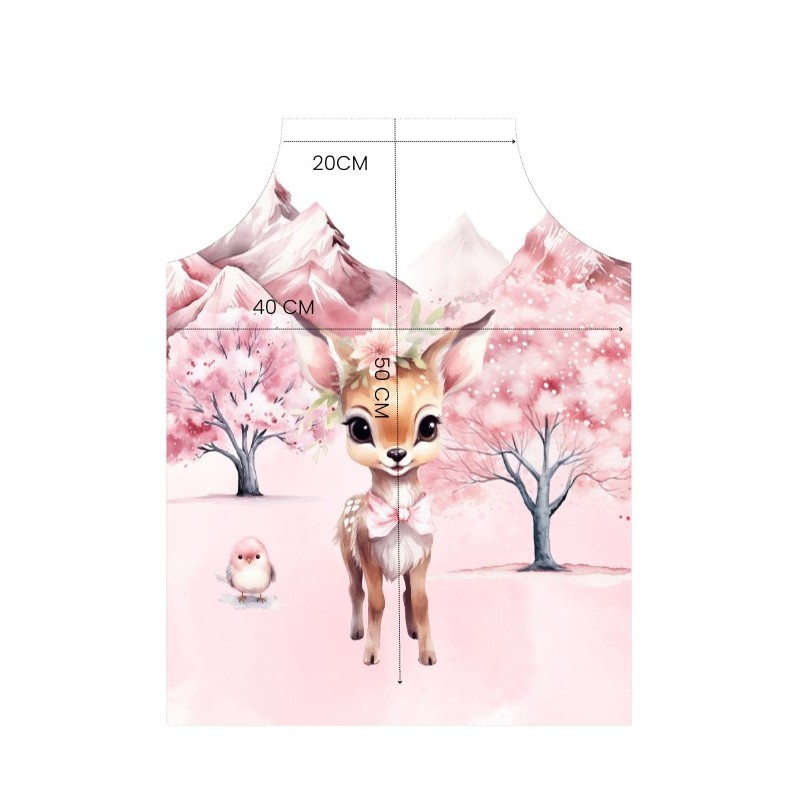 Panneau Tablier Enfant Biche Enchantée - tablier enfant