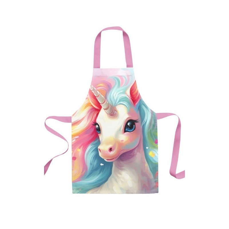 Panneau Tablier Enfant Licorne - tablier enfant