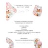 Ensemble Lovely Fox Rose pour création Bébé, coffret de naissance complet