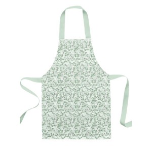 Panneau Tablier Enfant Fleurs Fond Vert - tablier enfant