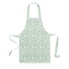 Panneau Tablier Enfant Fleurs Fond Vert - tablier enfant