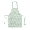 Panneau Tablier Enfant Fleurs Fond Vert - tablier enfant