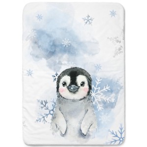 Panneau Pingouin pour couverture à réaliser soi-même- Certifié Oeko-Tex® | Mercerie des Princesses