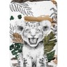  Panneau Lion Savane pour couverture à réaliser soi-même- Certifié Oeko-Tex® | Mercerie des Princesses
