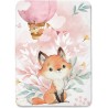  Panneau pour couverture à réaliser soi-même Lovely Fox Rose - Certifié Oeko-Tex® | Mercerie des Princesses