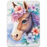  Panneau Cheval fleuri pour couverture à réaliser soi-même- Certifié Oeko-Tex® | Mercerie des Princesses