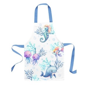 Panneau Tablier Enfant Les Animaux Aquatiques - tablier enfant