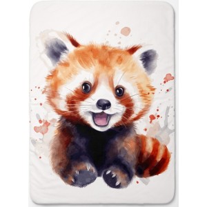 Panneau pour couverture à réaliser soi-même 70x95 Panda roux - Certifié Oeko-Tex® | Mercerie des Princesses