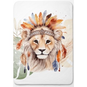  Panneau pour couverture à réaliser soi-même Tete de Lion boho - Certifié Oeko-Tex® | Mercerie des Princesses