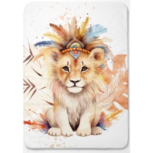 Panneau pour couverture à réaliser soi-même Lion boho 2 - Certifié Oeko-Tex® | Mercerie des Princesses