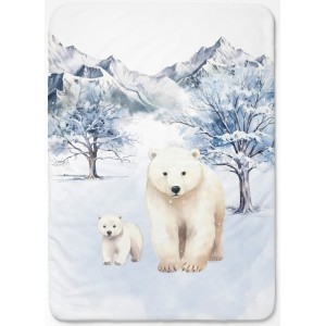 Panneau pour couverture à réaliser soi-même Ours Polaire- Certifié Oeko-Tex® | Mercerie des Princesses
