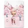 Panneau pour couverture à réaliser soi-même Biche Enchantée Rose- Certifié Oeko-Tex® | Mercerie des Princesses