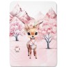  Panneau pour couverture à réaliser soi-même Biche Enchantée Rose- Certifié Oeko-Tex® | Mercerie des Princesses