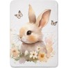 Panneau pour couverture à réaliser soi-même Lapins et papillons- Certifié Oeko-Tex® | Mercerie des Princesses