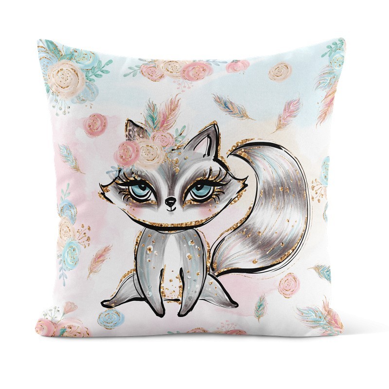 Coupon 50x50 Coussin Boho Raton Laveur