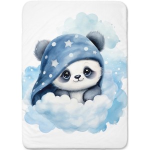  Panneau Panda Dans Les Nuages pour couverture à réaliser soi-même- Certifié Oeko-Tex® | Mercerie des Princesses