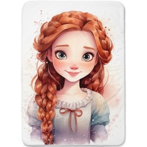 Panneau Princesse Rousse pour couverture à réaliser soi-même- Certifié Oeko-Tex® | Mercerie des Princesses