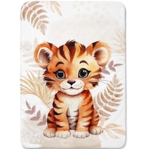  Panneau pour couverture à réaliser soi-même Savane Bébé Tigre Boho- Certifié Oeko-Tex® | Mercerie des Princesses