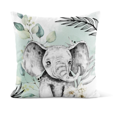 Coupon 50x50 Coussin Savane Eléphant