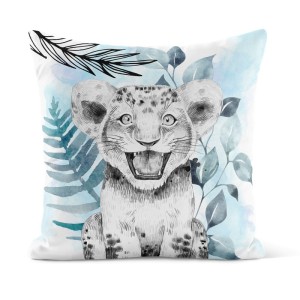 Coupon 50x50 Coussin Savane Bleu