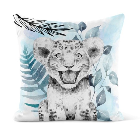 Coupon 50x50 Coussin Savane Bleu
