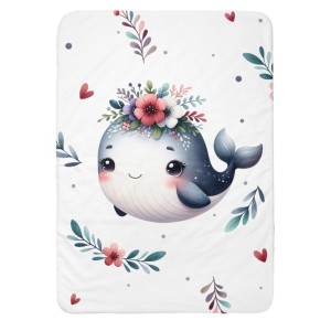 Panneau Baleine pour couverture à réaliser soi-même- Certifié Oeko-Tex® | Mercerie des Princesses