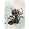  Panneau Dragon Noir pour couverture à réaliser soi-même- Certifié Oeko-Tex® | Mercerie des Princesses