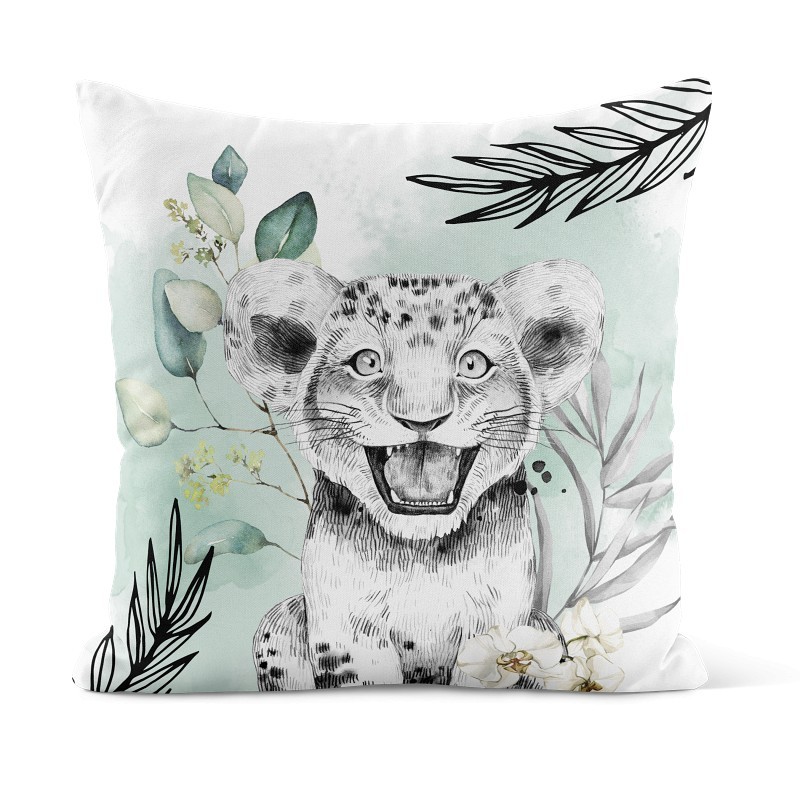 Coupon 50x50 Coussin Savane Vert D'eau