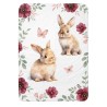 Panneau pour couverture à réaliser soi-même Floral Bunny Garden - Certifié Oeko-Tex® | Mercerie des Princesses