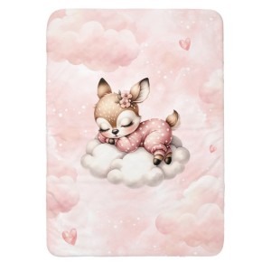 Panneau pour couverture à réaliser soi-même Cloudy Dreams Biche - Certifié Oeko-Tex® | Mercerie des Princesses