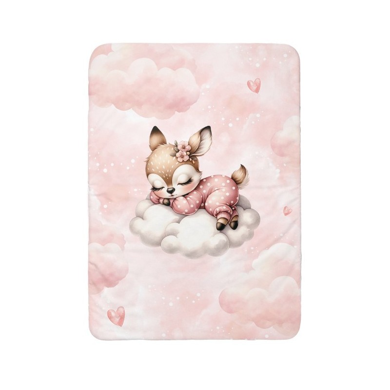 Panneau pour couverture à réaliser soi-même Cloudy Dreams Biche - Certifié Oeko-Tex® | Mercerie des Princesses