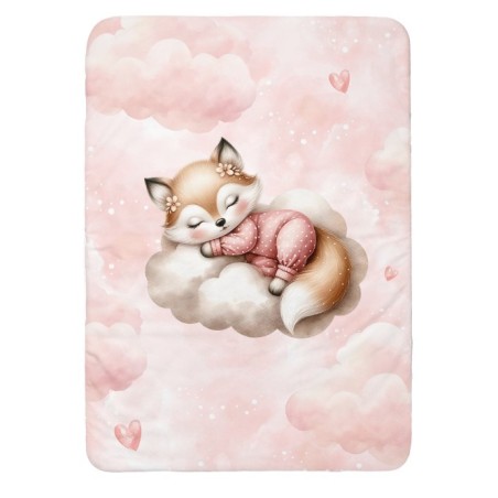 Panneau pour couverture à réaliser soi-même Cloudy Dreams Renard - Certifié Oeko-Tex® | Mercerie des Princesses