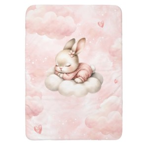 Panneau pour couverture à réaliser soi-même Cloudy Dreams Lapin - Certifié Oeko-Tex® | Mercerie des Princesses