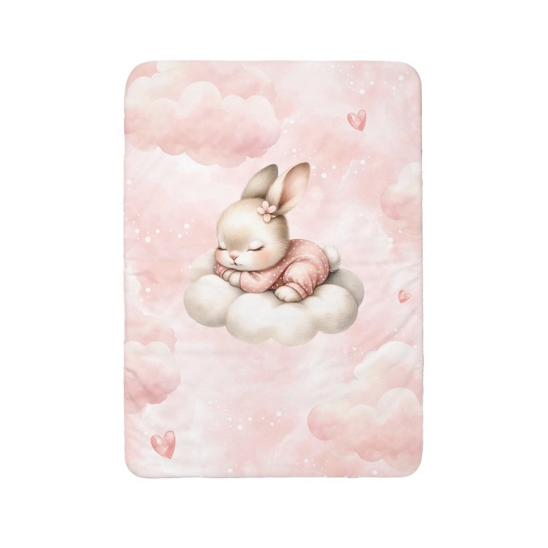 Panneau pour couverture à réaliser soi-même Cloudy Dreams Lapin - Certifié Oeko-Tex® | Mercerie des Princesses