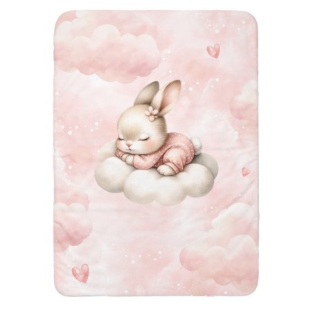 Panneau pour couverture à réaliser soi-même Cloudy Dreams Lapin - Certifié Oeko-Tex® | Mercerie des Princesses