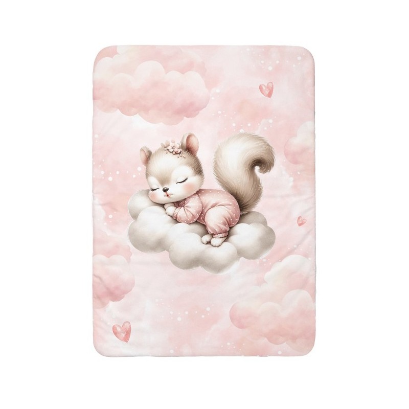 Panneau pour couverture à réaliser soi-même Cloudy Dreams Ecureuil - Certifié Oeko-Tex® | Mercerie des Princesses